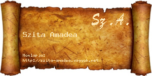 Szita Amadea névjegykártya