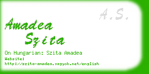 amadea szita business card